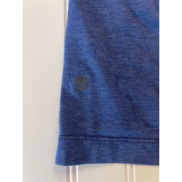 Lululemon Mens Polo Top Shirt Blue Lightweight Size Medium Large? READ - Picture 8 of 9